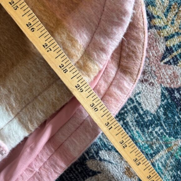 Old Navy NWOT Pink Plaid Wool Blend Heavy Oversized Shacket S - Picture 6 of 7